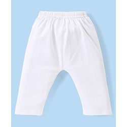 Babyhug Interlock Knit Full Sleeves Night Suit - White