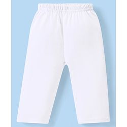 Babyhug Interlock Knit Full Sleeves Night Suit - White