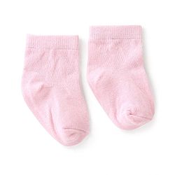 Cute Walk by Babyhug Anti Bacterial Cotton Ankle Length  Socks Pack of 3 Solid Colour -White Pink & Purple