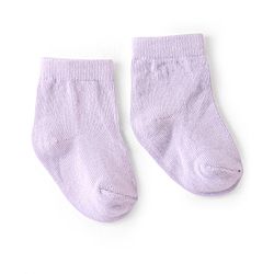 Cute Walk by Babyhug Anti Bacterial Cotton Ankle Length  Socks Pack of 3 Solid Colour -White Pink & Purple