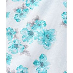 Babyhug 100%  Cotton Woven Full Sleeves Floral Printed Kurta Pyjama Set- Blue
