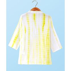 Babyhug 100% Cotton Woven Full Sleeves Tie & Dye Printed Kurta Pajama Set - Yellow