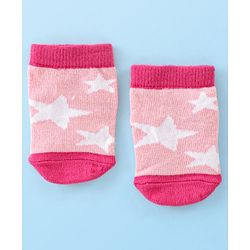 Cute Walk by Babyhug Non Terry Anti Bacterial Anti Skid Ankle Length Socks Star & Unicorn Design Pack Of 3- Multicolor