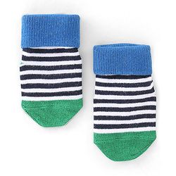 Cute Walk by Babyhug Non Terry Anti Bacterial Anti Skid Ankle Length Socks Star & Lion Design Pack Of 3 - Multicolor