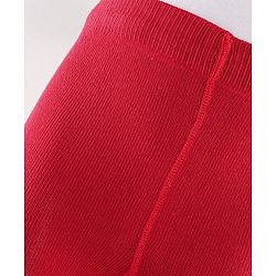 Cute Walk by Babyhug  Anti Bacterial Footed Tights Self Design -Red