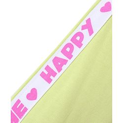 Babyhug Cotton Looper Full Length Lounge Pant With Text Print - Green