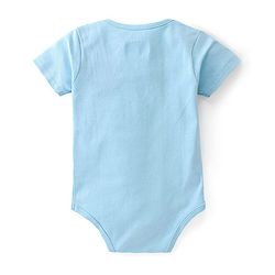 Babyhug Disney 100% Cotton Knit Half Sleeves Onesies With Lion King Graphics Pack Of 2 - Orange & Blue