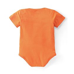 Babyhug Disney 100% Cotton Knit Half Sleeves Onesies With Lion King Graphics Pack Of 2 - Orange & Blue