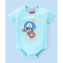 Babyhug Marvel  100% Cotton Half Sleeves Onesies with Avengers Graphics Pack of 3 -Multicolour