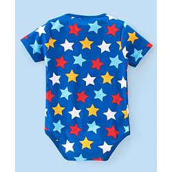 Babyhug Marvel  100% Cotton Half Sleeves Onesies with Avengers Graphics Pack of 3 -Multicolour