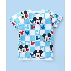 Babyhug Disney Interlock Knit Half Sleeves Jhablas With Mickey Mouse Pack of 3 - Multicolor