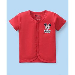 Babyhug Disney Interlock Knit Half Sleeves Jhablas With Mickey Mouse Pack of 3 - Multicolor