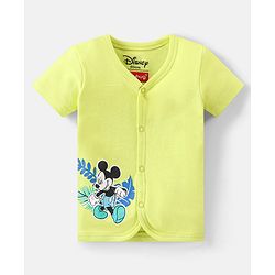 Babyhug Disney 100% Cotton Knit Half Sleeves Jhablas With Mickey Mouse Print Pack of 3 - Multicolour