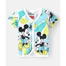 Babyhug Disney 100% Cotton Knit Half Sleeves Jhablas With Mickey Mouse Print Pack of 3 - Multicolour