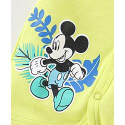 Babyhug Disney 100% Cotton Knit Half Sleeves Jhablas With Mickey Mouse Print Pack of 3 - Multicolour