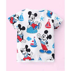 Babyhug Disney 100% Cotton Interlock Knit Half Sleeves Front Open Jhablas Mickey Mouse Print Pack of 3 - Multicolor