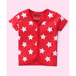 Babyhug Disney 100% Cotton Interlock Knit Half Sleeves Front Open Jhablas Mickey Mouse Print Pack of 3 - Multicolor