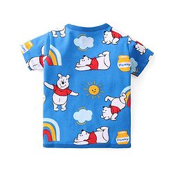 Babyhug Disney Cotton Interlock Half Sleeves Jhablas Winnie the Pooh Print Pack of 3 - Multicolour