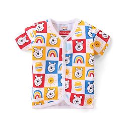 Babyhug Disney Cotton Interlock Half Sleeves Jhablas Winnie the Pooh Print Pack of 3 - Multicolour