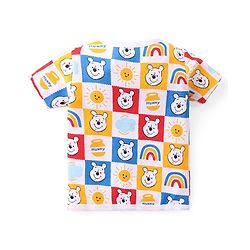 Babyhug Disney Cotton Interlock Half Sleeves Jhablas Winnie the Pooh Print Pack of 3 - Multicolour