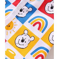 Babyhug Disney Cotton Interlock Half Sleeves Jhablas Winnie the Pooh Print Pack of 3 - Multicolour