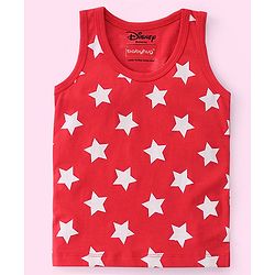 Babyhug Disney 100% Cotton Knit Sleeveless Star & Mickey Mouse Print Sando Pack of 3 - Multicolour