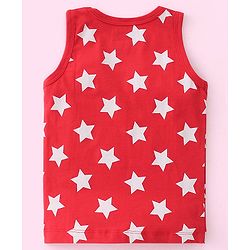 Babyhug Disney 100% Cotton Knit Sleeveless Star & Mickey Mouse Print Sando Pack of 3 - Multicolour