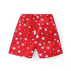 Babyhug Cotton Woven Regular Boxers Stars & Boats Print Pack of 3 - Blue Yellow & Red