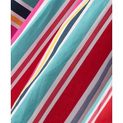 Babyhug 100% Cotton Poplin Woven Sleeveless Striped Frock - Multicolor