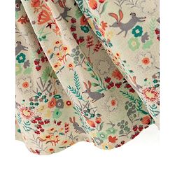 Babyhug Sleeveless Floral Print Frock with Inner T-Shirt  Solid Colour  -  Red & Cream
