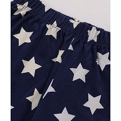 Babyhug Disney 100% Cotton Knit Single Jersey Half Sleeve Night Suit with Lion King Graphics - Navy Blue