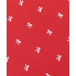 Babyhug Terry Knit Bow Print Towel Pack of 2 L 76.2 x B 76.2 cm- Red & White