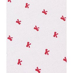Babyhug Terry Knit Bow Print Towel Pack of 2 L 76.2 x B 76.2 cm- Red & White