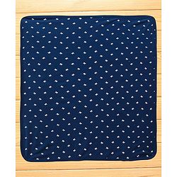 Babyhug Terry Towel Set Bow Print Pack of 2 L 76 x B 76 cm - Blue & White