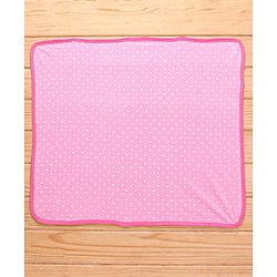 Babyhu Knit Terry Towel Polka Dot Print L 76.2 x B 76.2 cm - Pink