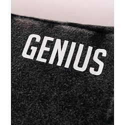 Babyhug Cotton Looper Knit Shorts Genius Print - Charcoal Black