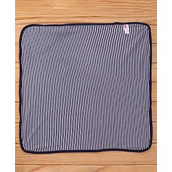 Babyhug Yarn Dyed Terry Striped Hooded Bath Towel L 76 x B 76 cm- Blue