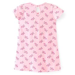Babyhug 100% Cotton Knit Half Sleeves Frock Floral Print Pack of 2 - Multicolor