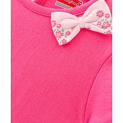 Babyhug 100% Cotton Knit Half Sleeves Frock Floral Print Pack of 2 - Multicolor