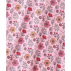 Babyhug Half Sleeves Frocks with Bow Floral Print Pack of 2 - Red & Pink