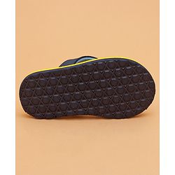 Cute Walk by Babyhug Flip Flops with Back Strap Whale Print - Blue