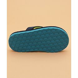 Cute Walk by Babyhug Flip Flops with Back Strap Star Fish Print - Blue