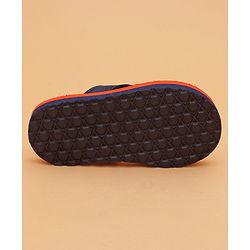Cute Walk by Babyhug Flip Flops with Back Strap Zebra Print - Orange