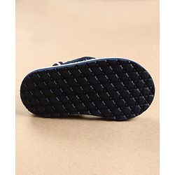Cute Walk by Babyhug Flip Flops with Back Strap Leopard Print - Blue