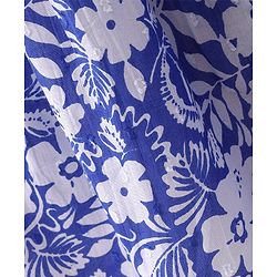 Babyhug Cotton Blend Woven Sleeveless Frock Floral Print - Blue