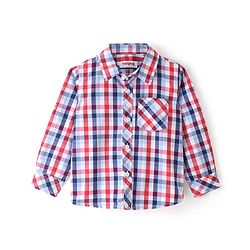 Babyhug 100% Cotton Woven Full Sleeves Checked Shirt - Multicolour