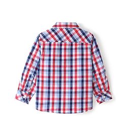 Babyhug 100% Cotton Woven Full Sleeves Checked Shirt - Multicolour
