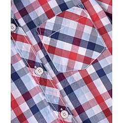 Babyhug 100% Cotton Woven Full Sleeves Checked Shirt - Multicolour