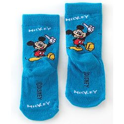 Cute Walk by Babyhug Disney Non Terry Anti-Bacterial Ankle Length Mickey Mouse Graphics Pack of 3- Multicolor
