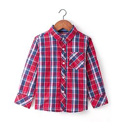Babyhug Cotton Woven Full Sleeves Checked Shirt - Red